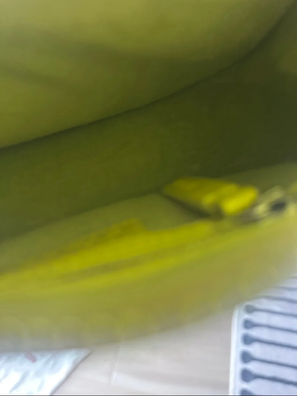 STAUD Neon Yellow Leather Crossbody Bag - Picture 3 of 4